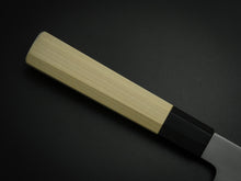 Load image into Gallery viewer, HITOHIRA GOROBEI RIKICHI SHIROGAMI-2 KASUMI GYUTO 210MM MAGNOLIA OCTAGONAL HANDLE