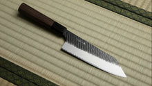 Load image into Gallery viewer, NIGARA SG2 KUROUCHI HAMMERED BUNKA 180MM OCTAGONAL WENGE WOOD / BUFFALO BOLSTER HANDLE