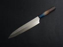 Load image into Gallery viewer, KICHIJI VG-5 HAMMERED GYUTO 240MM OCTAGONAL AKATSUKI (BURNT & DYED) HANDLE