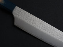 Load image into Gallery viewer, KICHIJI VG-5 HAMMERED GYUTO 210MM OCTAGONAL AKATSUKI (BURNT & DYED) HANDLE