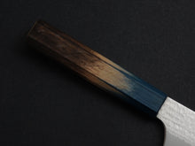 Load image into Gallery viewer, KICHIJI VG-5 HAMMERED NAKIRI 165MM OCTAGONAL AKATSUKI (BURNT & DYED) HANDLE