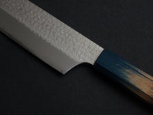 Load image into Gallery viewer, KICHIJI VG-5 HAMMERED NAKIRI 165MM OCTAGONAL AKATSUKI (BURNT & DYED) HANDLE