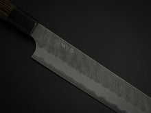 Load image into Gallery viewer, NIGARA AOGAMI SUPER CORE STAINLESS CLAD MIGAKI HAMMERED KIRITSUKE SUJIHIKI 255MM
