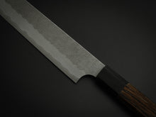 Load image into Gallery viewer, NIGARA AOGAMI SUPER CORE STAINLESS CLAD MIGAKI HAMMERED KIRITSUKE SUJIHIKI 255MM