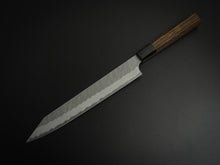 Load image into Gallery viewer, NIGARA AOGAMI SUPER CORE STAINLESS CLAD MIGAKI HAMMERED KIRITSUKE SUJIHIKI 255MM