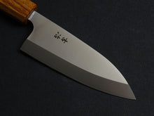 Load image into Gallery viewer, KICHIJI ALL AUS-8 STAINLESS KO-DEBA 120MM OCTAGONAL OAK WOOD HANDLE