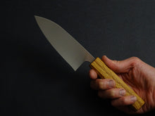 Load image into Gallery viewer, KICHIJI ALL AUS-8 STAINLESS KO-DEBA 120MM OCTAGONAL OAK WOOD HANDLE