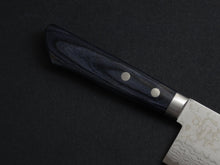 Load image into Gallery viewer, MASUTANI VG-10 DAMASCUS NAKIRI BLUE PAKKA HANDLE 170MM