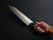Load image into Gallery viewer, YOSHIMI SG2 HYO KIRITSUKE GYUTO 240MM OCTAGONAL EBONY WHITE RING HANDLE