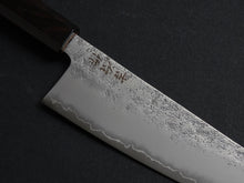 Load image into Gallery viewer, KICHIJI GINREI GINSAN NASHIJI GYUTO 210MM OCTAGONAL MONO EBONY HANDLE