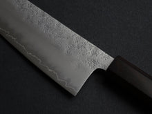 Load image into Gallery viewer, KICHIJI GINREI GINSAN NASHIJI GYUTO 210MM OCTAGONAL MONO EBONY HANDLE