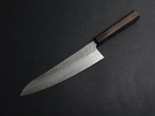 Load image into Gallery viewer, KICHIJI GINREI GINSAN NASHIJI GYUTO 210MM OCTAGONAL MONO EBONY HANDLE