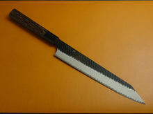 Load image into Gallery viewer, NIGARA SG2 KUROUCHI HAMMERED KIRITSUKE SUJIHIKI 255MM OCTAGONAL WENGE HANDLE*