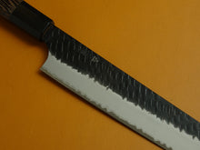 Load image into Gallery viewer, NIGARA SG2 KUROUCHI HAMMERED KIRITSUKE SUJIHIKI 255MM OCTAGONAL WENGE HANDLE*