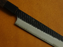 Load image into Gallery viewer, NIGARA SG2 KUROUCHI HAMMERED SUJIHIKI 240MM OCTAGONAL WENGE HANDLE*