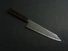 Load image into Gallery viewer, KICHIJI RYUHYO KUROZOME SG2 DAMASCUS KIRITSUKE GYUTO 210MM OCTAGONAL MONO EBONY HANDLE*