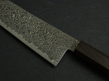 Load image into Gallery viewer, KICHIJI RYUHYO KUROZOME SG2 DAMASCUS KIRITSUKE GYUTO 210MM OCTAGONAL MONO EBONY HANDLE*