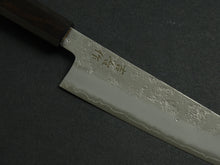Load image into Gallery viewer, KICHIJI GINREI GINSAN NASHIJI KIRITSUKE GYUTO 205MM OCTAGONAL MONO EBONY HANDLE*