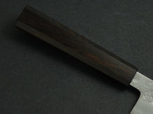 Load image into Gallery viewer, KICHIJI GINREI GINSAN NASHIJI KIRITSUKE GYUTO 205MM OCTAGONAL MONO EBONY HANDLE*