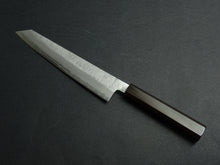 Load image into Gallery viewer, KICHIJI GINREI GINSAN NASHIJI KIRITSUKE GYUTO 205MM OCTAGONAL MONO EBONY HANDLE*