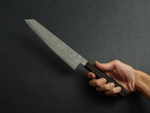 Load image into Gallery viewer, KICHIJI GINREI GINSAN NASHIJI KIRITSUKE GYUTO 205MM OCTAGONAL MONO EBONY HANDLE*