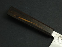 Load image into Gallery viewer, KICHIJI GINREI GINSAN NASHIJI SANTOKU 170MM OCTAGONAL MONO EBONY HANDLE*