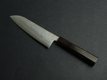 Load image into Gallery viewer, KICHIJI GINREI GINSAN NASHIJI SANTOKU 170MM OCTAGONAL MONO EBONY HANDLE*