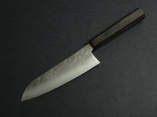 Load image into Gallery viewer, KICHIJI GINREI GINSAN NASHIJI SANTOKU 170MM OCTAGONAL MONO EBONY HANDLE*