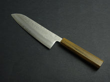Load image into Gallery viewer, KICHIJI GINREI GINSAN NASHIJI SANTOKU 170MM OCTAGONAL MONO BUBINGA HANDLE*