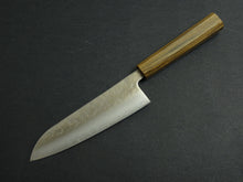 Load image into Gallery viewer, KICHIJI GINREI GINSAN NASHIJI SANTOKU 170MM OCTAGONAL MONO BUBINGA HANDLE*