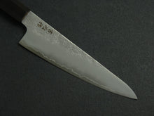 Load image into Gallery viewer, KICHIJI GINREI GINSAN NASHIJI KO-SANTOKU 150MM OCTAGONAL MONO EBONY HANDLE