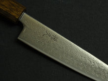 Load image into Gallery viewer, TSUNEHISA VG-10 DAMASCUS PETTY KNIFE 150MM OCTAGONAL BLACK OAKWOOD HANDLE