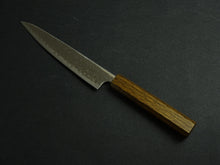 Load image into Gallery viewer, TSUNEHISA VG-10 DAMASCUS PETTY KNIFE 150MM OCTAGONAL BLACK OAKWOOD HANDLE