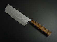 Load image into Gallery viewer, MASUTANI VG-1 GOLD HAMMERED NAKIRI 165MM OAK/BAIKOKU HANDLE