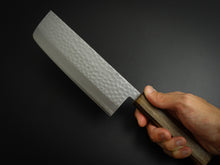 Load image into Gallery viewer, MASUTANI VG-1 GOLD HAMMERED NAKIRI 165MM OAK/BAIKOKU HANDLE