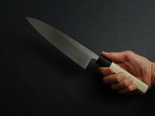 Load image into Gallery viewer, KICHIJI JOSAKU MIOROSHI DEBA 180MM OCTAGONAL MAGNOLIA WOOD HANDLE