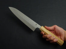 Load image into Gallery viewer, KICHIJI SG2 ARARE GYUTO 210MM OCTAGONAL OLIVE MONO HANDLE*