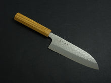 Load image into Gallery viewer, KICHIJI SG2 ARARE SANTOKU 165MM OCTAGONAL OLIVE MONO HANDLE*