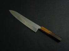 Load image into Gallery viewer, KICHIJI AUS-10 NAWAME DAMASCUS GYUTO 240MM OCTAGONAL BURNT OAK HANDLE