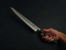 Load image into Gallery viewer, KICHIJI x NAGURI SLD NASHIJI SUJIHIKI 270MM NAGURI CURVED WENGE WOOD HANDLE