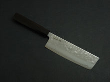 Load image into Gallery viewer, KICHIJI GINREI GINSAN NASHIJI NAKIRI 160MM OCTAGONAL MONO EBONY HANDLE