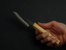 Load image into Gallery viewer, HATSUKOKORO SUMI AOGAMI-2 KUROUCHI PARING 80MM OCTAGONAL MONO OLIVE HANDLE