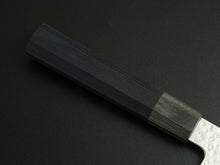 Load image into Gallery viewer, HADO SHIOSAI VG-10 BUNKA 180MM OCTAGONAL GRAY & BLACK PAKKAWOOD HANDLE