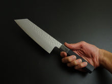 Load image into Gallery viewer, HADO SHIOSAI VG-10 BUNKA 180MM OCTAGONAL GRAY & BLACK PAKKAWOOD HANDLE