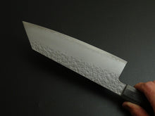 Load image into Gallery viewer, HADO SHIOSAI VG-10 BUNKA 180MM OCTAGONAL GRAY & BLACK PAKKAWOOD HANDLE
