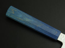 Load image into Gallery viewer, HADO SHIOSAI VG-10 BUNKA 180MM OCTAGONAL BLUE STABILIZED WOOD HANDLE