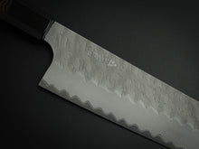 Load image into Gallery viewer, NIGARA AOGAMI SUPER CORE STAINLESS CLAD MIGAKI HAMMERED KIRITSUKE GYUTO 210MM