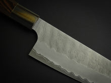 Load image into Gallery viewer, NIGARA AOGAMI SUPER CORE STAINLESS CLAD MIGAKI HAMMERED SANTOKU 180MM*