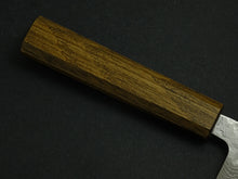 Load image into Gallery viewer, OUL 440C HAMMERED DAMASCUS GYUTO 180MM OCTAGONAL BLACK OAKWOOD HANDLE