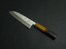 Load image into Gallery viewer, OUL SLD WASHIJI SANTOKU 165MM OCTAGONAL BURNT OAKWOOD HANDLE